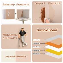 3pcs Photo Backdrop Board 24x24cm Waterproof Solid Color Photography Background Boards Still Life Food Jewelry Cosmetics Manicure Photo Props - View 4