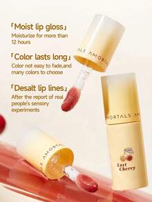 Amortals Hydrating Mirror Lip Gloss Liquid Lip Tint – Long Lasting Non-Sticky Glossy Glass Lips, Moisturizing Lip Oil With Curved Applicator, Multiple Shades For Daily Makeup, Viral Trending Lip Makeup For Beginners & Artists - A02 - View 5