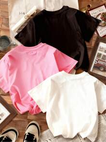 3 High-Quality Casual Wear Styles, With 3 Print Designs To Choose From. Fashionable And Elegant, Versatile, 100% Pure Cotton. Comfortable And Breathable. A Summer Essential. - 黑色 - 查看 2
