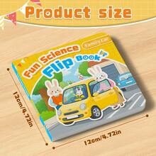 Children's Flip Book, Transportation Vehicles And Various Moving Objects, Transportation Vehicles Cardboard Book, Interactive Early Education Book - Lift the Flap Book for Kids - View 9