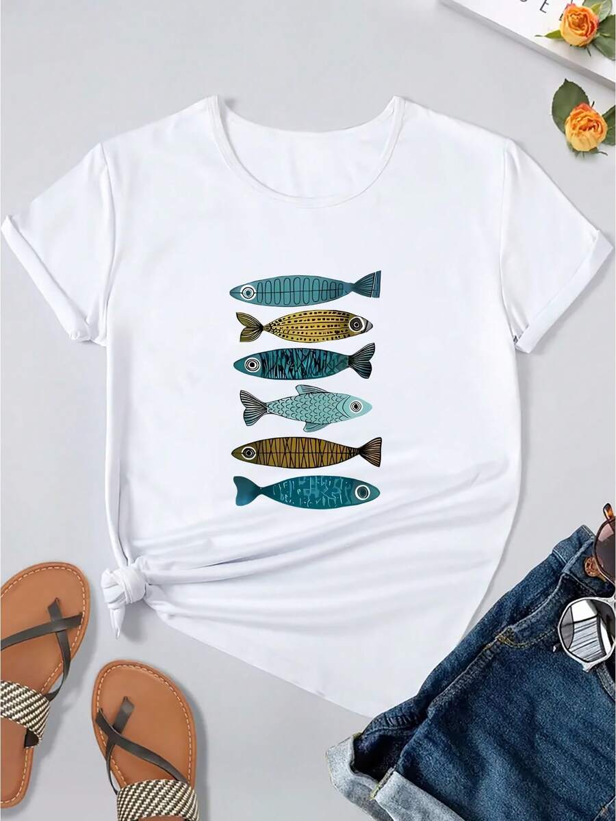 Women T-Shirts - White - View 1