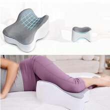 Halbkreisförmiges Memory-Schaum-Beinpolster Mit Ergonomischem Design & Abnehmbarem Bezug – Für Seitenschläfer, Optimale Knie & Gelenkentlastung - 1 Stück - Übersicht 2