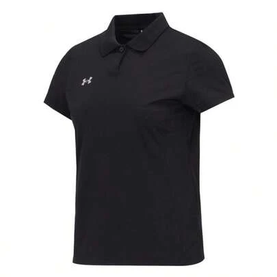 Under Armour Áo Polo Nữ, Thoáng Khí, Thấm Hút Mồ Hôi, Kiểu Dáng Vừa Vạm, Thoải Mái, Tay Ngắn, Cổ Áo Dệt Kim 23500510-001