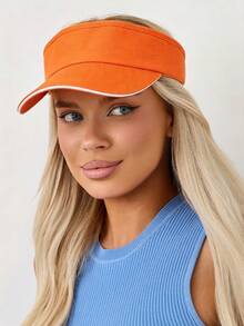 1pc Adjustable Sun Visor Hat, Casual Multifunctional Breathable Sun Protection Cap, Suitable For Daily Wear, Fashion & Versatile,Beach,Travel - Empty Hat - View 8