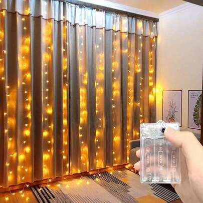 1pc 6m/3 Meters LED Room Decor String Lights - 8 Lighting Modes, Indoor Fairy Lights For Wedding, Party, Home & Bedroom Decoration, Holiday Lighting - Battery Powered