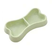 Tazones para mascotas con forma de hueso de acero inoxidable - Base antideslizante, diseño apilable - 100ml - Ver 7
