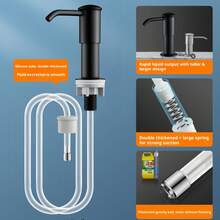 Kitchen Sink Soap Dispenser, Extended Tube Detergent Dish Soap Pump Head With High Pressure Extraction - A - View 9