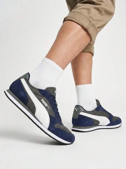 Puma ST Miler Men's Casual Athletic Shoes Cool Dark Gray White Navy Blue 401622