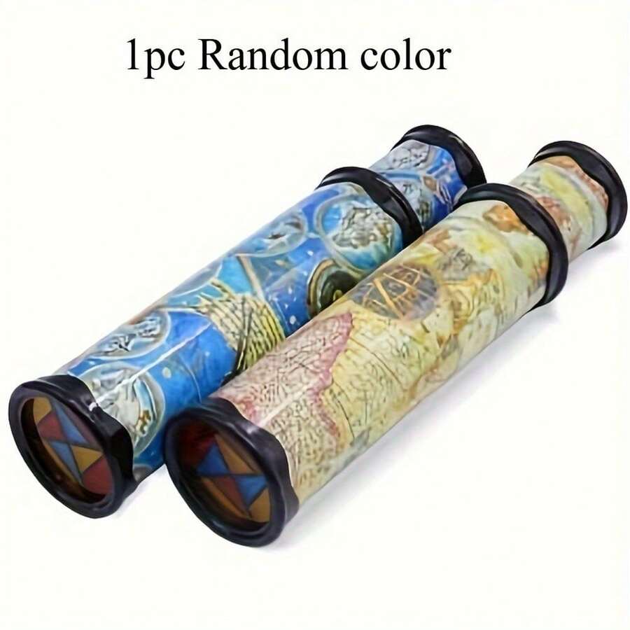 1pc Extendable Kaleidoscope, Color Rotating Telescope, 360° Rotating 3D Mirror, Ideal Choice For Perfect Birthday Parties And Classroom Rewards - Blue - View 1