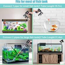 Aquarium Cleaning Tools, Pneumatic Sand Washer, Mini Aquarium Semi-Automatic Water Changer, Gravel Cleaner Siphon Vacuum Pump - White - View 10