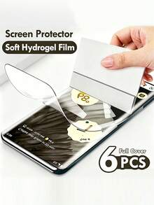 6片裝 Pixel 10 10a 9a 9 Pro XL 8 8 Pro 7 7a 7 Pro 6 6 Pro 6a 5 5a 5G 全螢幕覆蓋高畫質水凝膠螢幕保護貼，支援指紋解鎖，防刮、防指紋、超薄保護膜 - 無色 - 查看 19