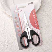 1-3pcs Precision Stainless Steel Scissors, Great For Everyday Use, For Office, Home, School, Sewing, And Crafts - Black - View 11
