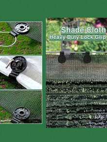 50/100pcs Greenhouse Shade Cloth Clips, Durable PP Shade Cloth Clips, High UV Index Black Round Plastic Shade Cloth Clips, Reusable And Removable Shade Cloth Locks, Suitable For Garden Netting, Outdoor Camping Equipment, Canvas, Mesh And Netting, Premium Fasteners, 1pc - Multiple Styles - View 6