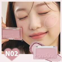 Rom&Nd 腮紅 N02 Hazy Grape 1盒 4g，葡萄紫色柔和冷調，細緻磨粉質地，輕鬆營造慵懶魅力，適合約會、聚會，小眾精緻妝容 - N02 微醺葡萄 - 查看 6