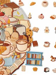50pcs Cute Little Trinkets Creative Cartoon Clear Stickers DIY Guitar Luggage Refrigerator Water Cup Planner Supplies Decorative Laptop Personalization Stickers - Multicolor - View 1
