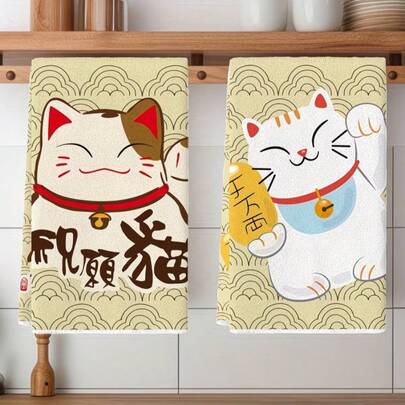 Khăn lau tay nhà bếp 40*60cm được thiết kế theo phong cách Nhật Bản với họa tiết hoa anh đào sóng, họa tiết mèo may mắn kiểu kimono và họa tiết hoạt hình Maneki Neko mang lại may mắn. Chất liệu mềm mại, thân thiện với da, thấm hút tốt, nhanh khô và dễ phơi khô với đường viền tinh tế, sử dụng công nghệ in phẳng 2D, họa tiết đầy đủ và rõ nét. Thích hợp để lau tay trong nhà bếp, lau mặt bàn ăn, treo trang trí nhà cửa, và cũng có thể dùng làm quà tặng gia đình tinh tế.