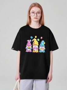 deyin Women T-Shirts - Black - View 1