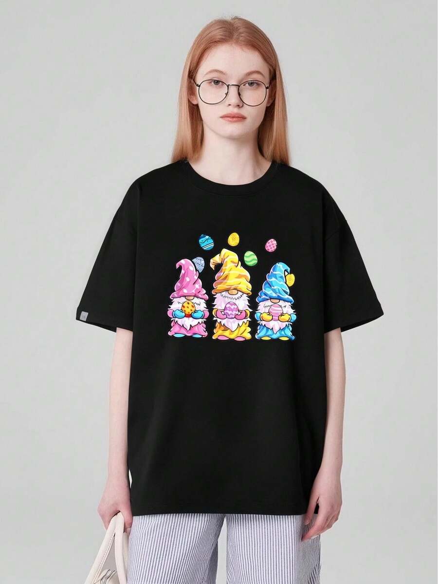 deyin Women T-Shirts - Black - View 1