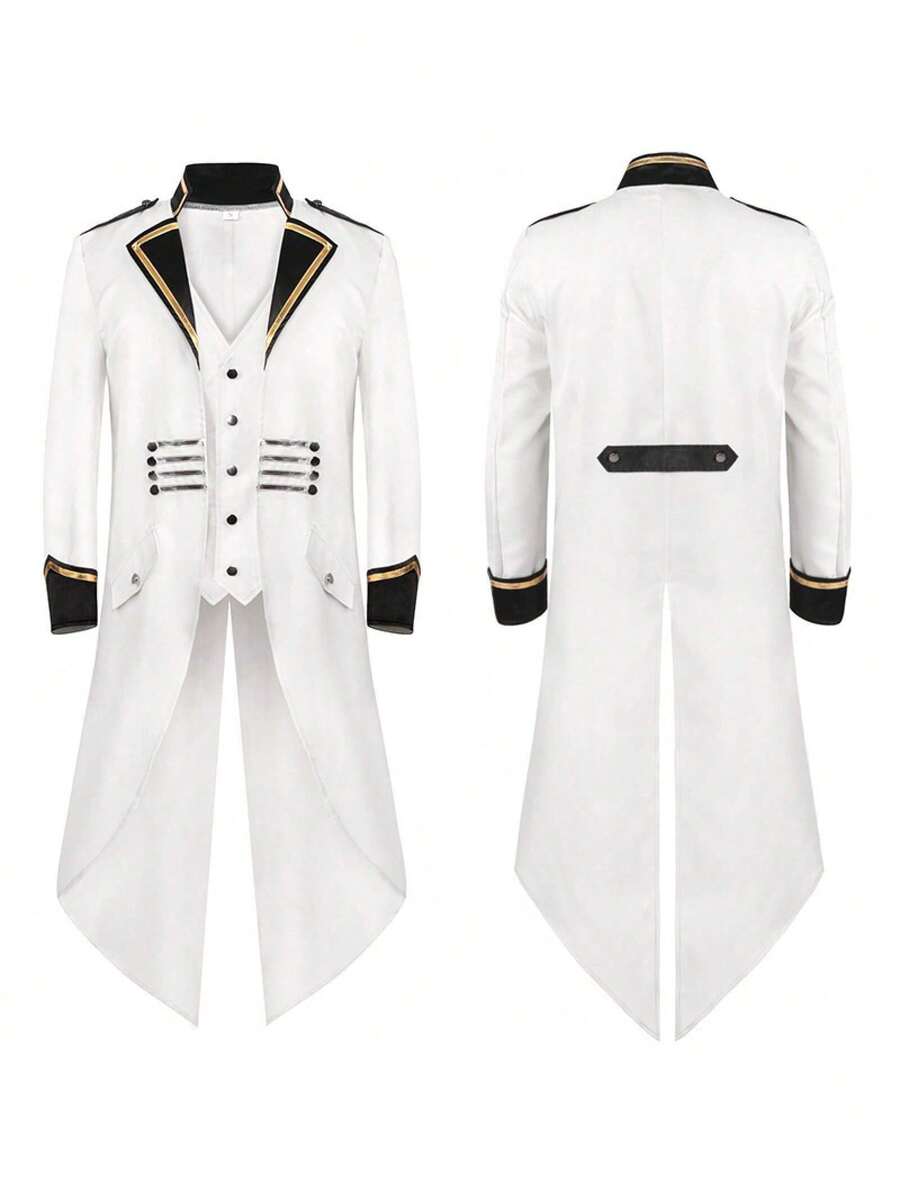 Men Cosplay Clothing - White - View 1