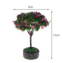 Miniature Model Trees, Mixed Style Artificial Simulation Plants, Suitable For Dollhouse Micro Landscape, Fairy Garden Decor Accessories, DIY Handmade Micro Road Decoration Ornaments - Multicolor - View 16