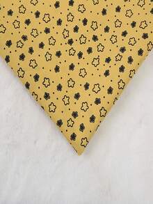 1 pieza de tela de poliéster con estampado de estrella de cinco puntas de dibujos animados, material textil para manualidades de tocados y accesorios de ropa - multicolor - Ver 41