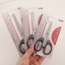1-3pcs Precision Stainless Steel Scissors, Great For Everyday Use, For Office, Home, School, Sewing, And Crafts - Black - View 8