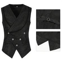 Men Cosplay Clothing - Black and White - View 5