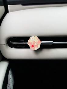 Spring Romantic Colorblock Fresh Oil Painting Floral Sweet Rose Car Air Vent Clip, Creative Car Interior Decor Accessories - A - View 16