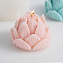 3D Lotus Aromatherapy Plaster Decor Silicone Mold DIY Flower Handmade Soap Resin Diffuser Stone Ornament Multi-Function Mold - Lotus - View 4