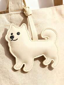 1pc Customized Cute Samoyed Dog Shaped Keychain, PU Leather Material, Adjustable Strap Suitable For Keys, Bags, Phone Chains - Valentine's Day Gift For Women And Men - Durable PU Leather Construction, Dog Decor, Package Decoration, Silhouette Accessory, Soft Texture, Backpack Hanging Decoration, Fashion Accessory, Handmade Charm, Decorative Keyring, Fashion Enthusiasts - Multicolor - View 7