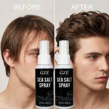 2 chai xịt muối biển, xịt muối biển GZE dành cho nam, giúp tăng độ phồng và tạo sóng tóc tự nhiên, phù hợp với tóc có cấu trúc tự nhiên, giữ nếp nhẹ. - 2 cái - Xem 2