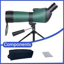 1pc Professional High Definition Monocular Telescope, 20x60 Spotting Scope With Tripod, Includes Phone Adapter, Carrying Bag, Suitable For Birdwatching, Concerts, Wildlife & Landscape Viewing, Made Of Metal, ABS, Optical Glass - A - View 12