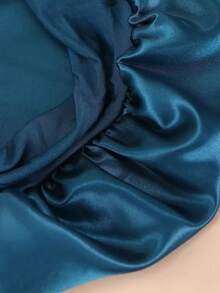 Bộ 3 chiếc băng đô rộng vành nhiều màu sắc dành cho nữ, chất liệu lụa satin, thích hợp để đeo hàng ngày, mùa hè, đi biển, làm mũ, đi nghỉ mát, du lịch. - 3 mảnh vàng đen xanh nước biển - Xem 9