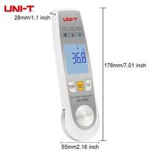 UNI-T 1pc Food Thermometer: 2-In-1 Probe And Infrared Thermometer With FSTN Full-Angle Display And Foldable Probe, Measures Household Water And Oil Temperature - A63 - View 8