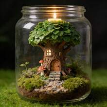 Cubulo Harzform mit Feenbaum Design - zum Herstellen von Kerzengießformen, Epoxidharz-Kunsthandwerk, Ton- und Gipsformen, leicht zu entformen und wiederverwendbare Silikonform, geeignet für DIY Kerzengießen, Epoxidharz-Kunsthandwerk, ideal für Osterdekoration und Geburtstagsparty Geschenke - Schimmel - Übersicht 4