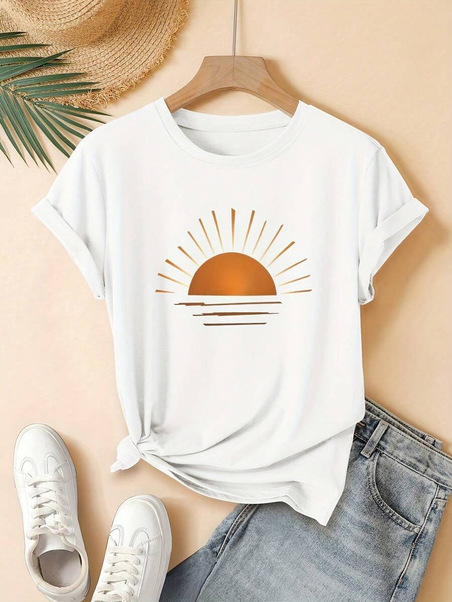 deyin Women T-Shirts - 白色 - 查看 1