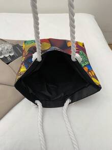 Large Capacity Handbag For Women, New Fashionable Versatile Commuter Shoulder Tote Bag - Multicolor - View 4