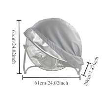 Oxford Industrial Fan Cover In Black & Gray With Drawstring. Waterproof UV Dustproof, Fits Tower, Window And Portable Fans. Suitable For Warehouse, Garage And Factories For Commercial & Home Use, Cover Only. - View 5