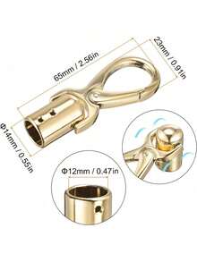 Uxcell Tapas finales de cordón, Accesorios de cuentas de extremo de cordón, Adecuado para hacer joyas con borlas, correas de bolso, decoraciones de bolso DIY, regalos de maestros, etc. - Multicolor - Ver 7