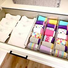 Plastic 3-Compartment Drawer Organizer Multi-Use Storage Tray Clear 1 Count For Kitchen Office Bathroom Bedroom Home Organization 13.625 X 11.5 In - Single - View 5