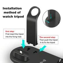 5-In-1 Wireless Charger Compatible With IPhone 17/16/15/13/12/11 Series, , , , And Other Android Phones, Apple Earphones, Charger Stand - Black - View 7
