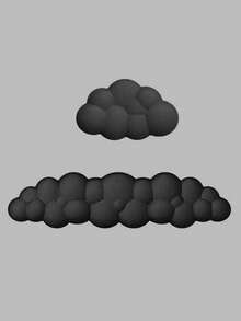 Set de 2 piezas Alfombrilla de ratón y reposamuñecas para teclado con forma de nube, soporte de muñeca ergonómico de espuma de memoria, cojín de silicona antideslizante para la mano para oficina, hombres y mujeres - Ver 9