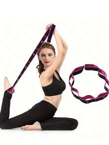 1pc Resistance Band With Segmented Resistance Technology - Multi-Color Options, Suitable For Strength Training, Yoga, Pilates, Ballet And Dance - Fitness Stretch Band To Aid Shaping - Multicolor - View 4