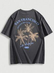 Men T-Shirts - 深灰色 - 查看 3