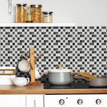 Crystal Mosaic Self-Adhesive Wall Sticker, Waterproof And Moisture-Proof Wall Paper For Bathroom, Kitchen, Removable Tile Backsplash, 3D Self-Adhesive Wall Tiles, Kitchen And Bathroom Splash Guard, Waterproof And Moisture-Proof Kitchen And Bathroom Sticker, Tile Backsplash For Kitchen, Bathroom, Laundry Room, RV And Fireplace Decor - Ideal For DIY - GST112 - View 3