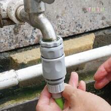 Manguera para jardín, manguera compacta, conector sencillo y portátil, adaptable a diferentes conexiones estándar, ideal para riego de jardines y céspedes, herramientas de jardinería. Fácil de instalar, ocupa poco espacio, útil para riego, lavado de vehículos y jardinería (blanco). - A - Ver 10