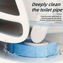 Disposable Toilet Cleaning Brush Set With Holder And Replacement Heads, Stylish Design, Easy Installation, Fixed Position For Convenient And Efficient Cleaning Experience (Cleaning Tablet Color And Fragrance Are Random) - Upgraded Version - View 5