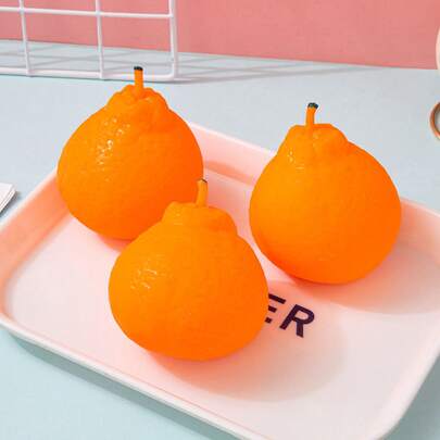 Brinquedo de fruta cítrica macia e maleável - Brinquedo antiestresse de recuperação lenta, design realista de fruta para aliviar o estresse e colecionar.
