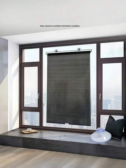 Rèm cửa tự dính không cần khoan, rèm cuốn cản sáng có thể thu gọn, dễ dàng lắp đặt mà không cần khoan, chiều dài có thể điều chỉnh để vừa khít, che nắng và đảm bảo sự riêng tư, lý tưởng cho nhà ở, văn phòng và xe RV, bền và có thể tái sử dụng, quà tặng Giáng sinh, Halloween, Phục sinh, các mùa lễ hội.
