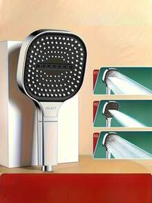 Bộ 3 vòi sen cầm tay vuông áp lực cao có lọc, vòi sen massage gắn tường bằng nhựa tiết kiệm nước, 3 chế độ phun và đầu phun điều chỉnh được, chống tắc nghẽn, thiết kế tối giản hiện đại, phù hợp cho phòng tắm, nhà bếp, văn phòng, nhà vệ sinh gia đình và phụ kiện cho xe RV. Nâng cấp phòng tắm của bạn để có trải nghiệm tắm sang trọng. Món quà Giáng sinh tuyệt vời và để tân trang phòng tắm. - Bạc-B - Xem 12